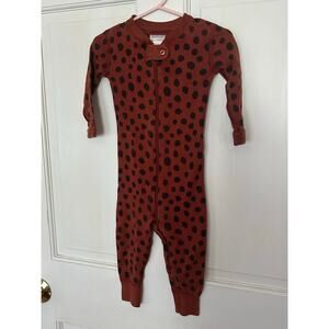 Hanna Andersson Brown Spotted Onesie